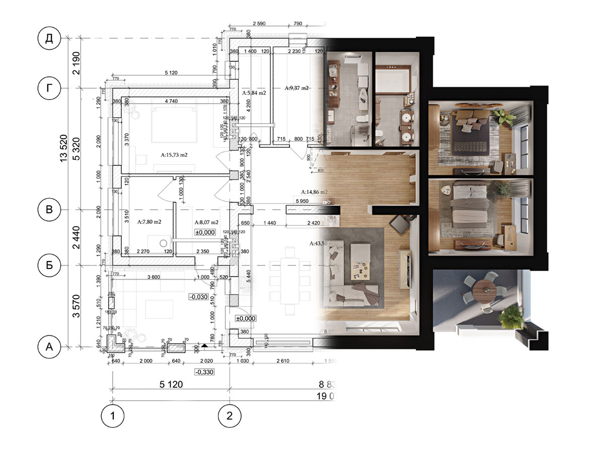 3d rendering of a modern private house 3d rendering of a modern private house